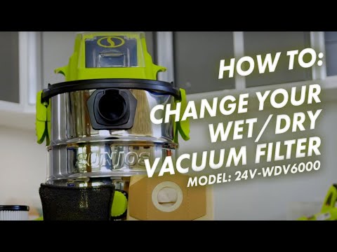 How To: Snow Joe DIY Expert shows you how to easily change your Sun Joe wet/dry Vacuum Filter! #diy