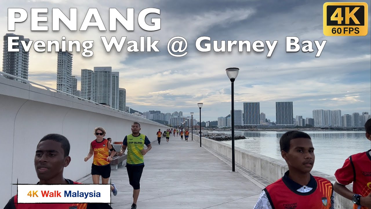 Embark on a walking tour through the picturesque Gurney Bay, Penang.