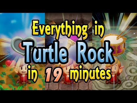 The Legend of Zelda: Link's Awakening - Everything in Turtle Rock dungeon in 19 minutes