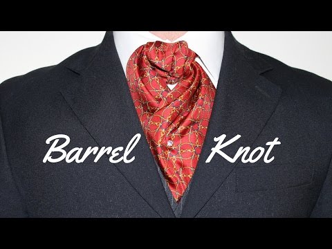 How To Tie an Ascot or Cravat Barrel Knot