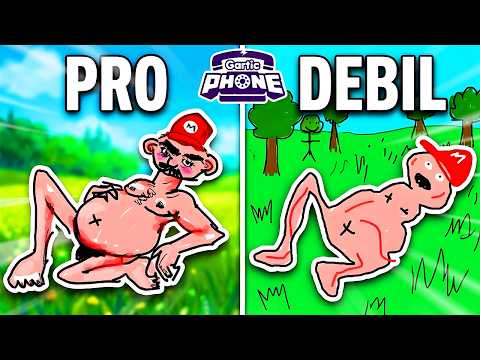 DEBILE vs PRO RYSUJĄ Z PAMIĘCI w GARTIC PHONE