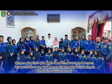 Halal bi halal Rumah Dinas Walikota Dumai