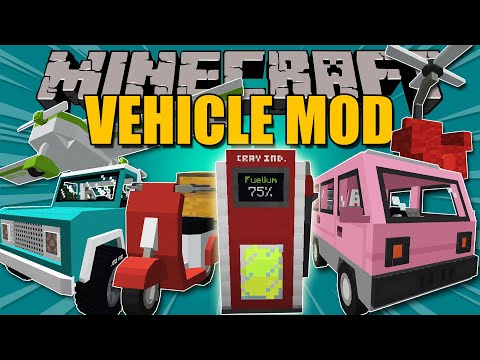 VEHICLE MOD - Air, Land and Marine Vehicles (with gasoline) - Minecraft mod 1.12.2