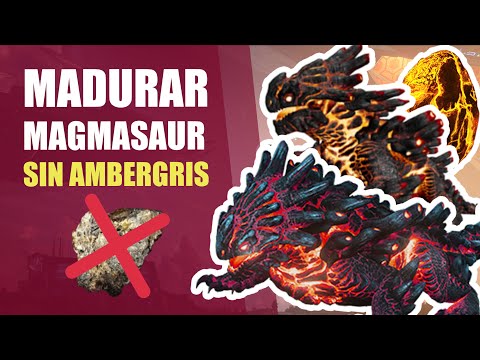 MATURE BABY MAGMASAUR WITHOUT AMBERGRIS! / NO MOD / ARK GENESIS INFO
