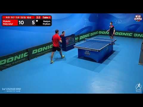 20:00 Mykola Halynskyi 3-2 Vadym Hryban West 3 WIN CUP 29.11.2022 | TABLE TENNIS WINCUP