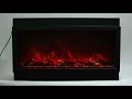 Amantii 60 Inch Panorama Extra Tall Deep Built-In Smart Electric Linear Fireplace