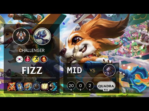 Fizz Mid vs Orianna - KR Challenger Patch 10.16