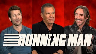 THE RUNNING MAN movie interviews Glen Powell, Josh Brolin, Lee Pace, Edgar Wright 4K