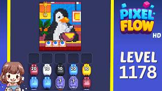 Pixel Flow Level 1178 Solution Walkthrough