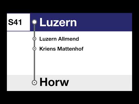 Zentralbahn Ansagen • S41 • Luzern – Allmend – Kriens – Horw (Railvox)