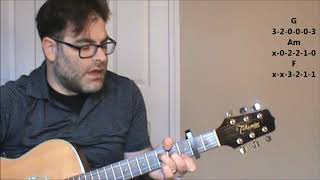 How to play &quot;Lovers in a Dangerous Time&quot; by Barenaked Ladies on acoustic guitar