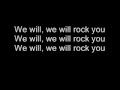 Five-We will rock you lyrics 