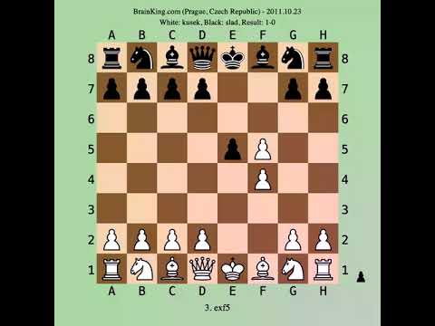 Game 42: King's Gambit Declined, Panteldakis Countergambit (C30), 1-0