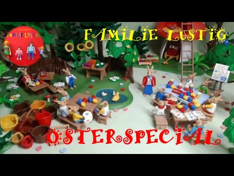 DIE OSTERHASEN UND DER ZAUBERBAUM Ostergeschichte für Kinder Teil 1 Familie Lustig Playmobil
