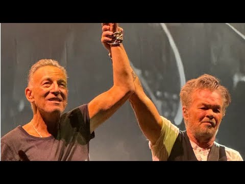 John Mellencamp and Bruce Springsteen second half of show.NJpac Newark NJ March 10th 2024.