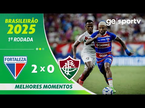 Gols e lances de Fortaleza x Fluminense