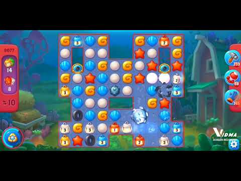 Fishdom. 9077 hard level no boosters and diamonds. 18 moves