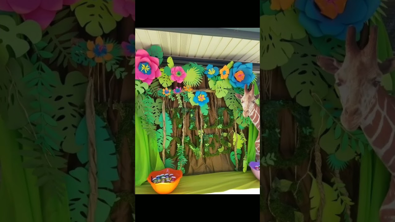 #jungle theme #School decore