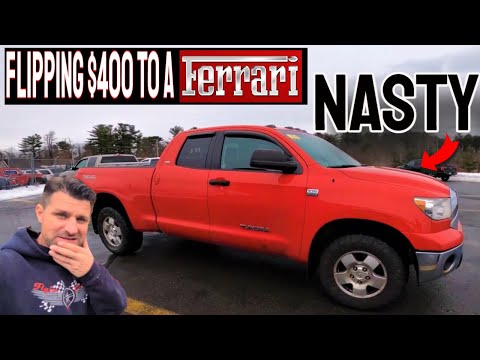 How bad is a $6000 Truck from a Dealer Auction? Flipping $400 into a Ferrari  - Flying Wheels