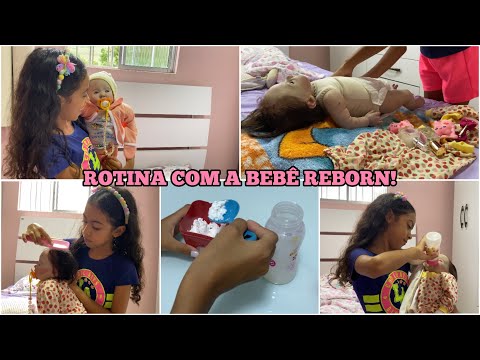 ROTINA DA MANHÃ COM A BEBÊ REBORN! 🍼 *cuidados com ela*