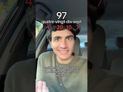 French Counting Isn’t That Bad…