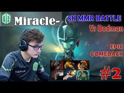 Miracle- Phantom Assassin Pro Gameplay | 8K MMR BATTLE vs Badman | EPIC COMEBACK | Dota 2