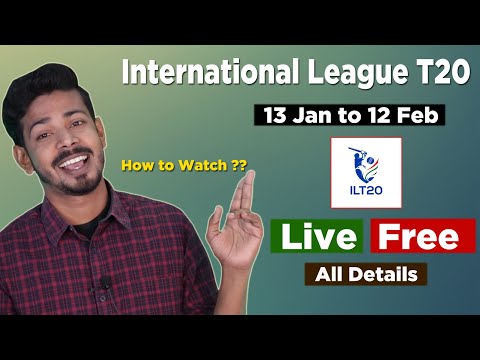 ILT20 League Live - International T20 League Live Telecast Rights & All Details