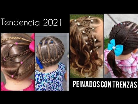 PEINADOS CON TRENZAS PARA NIÑA 2021#TRENZAS #PEINADOS #TENDENCIAPEINADOS #PEINADOSPARANIÑA #PEINADOS