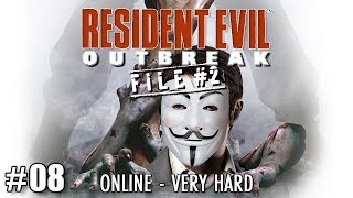 Resident Evil Outbreak File #2 Very Hard  "Desperate Times pt 2" - Online 4 player Co-Op Ep 08