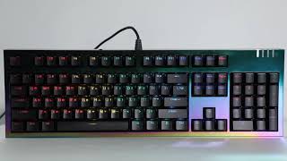 앱코 HACKER K9700 카일광축 크리스탈 메탈릭 무빙 LED 게이밍 기계식 키보드 (클릭)_동영상_이미지