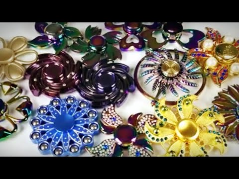 Beautiful Flower Fidget Spinners Review + 4 Giveaways