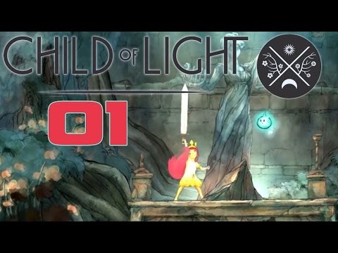 Child of Light Walkthrough Part 1 "The Girl and The Firefly" Gameplay Playthrough PC