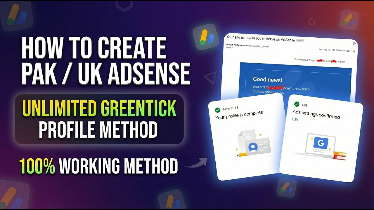 Google AdSense Green Tick Profile 2026 | Verified Payment Profile Method + Fast Approval Tips