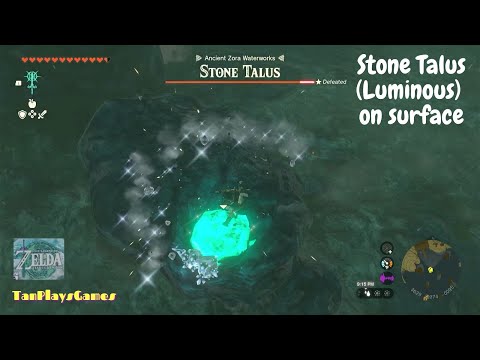 Stone Talus (Luminous) on Surface Location : Zelda Tears of The Kingdom.
