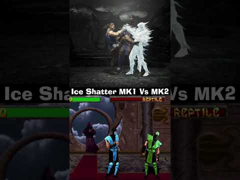 Sub Zero Ice Shatter Fatality MK1 Vs MK2