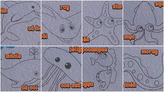 @OCHOICUABEE tô màu WHALE VÀ JELLYFISH