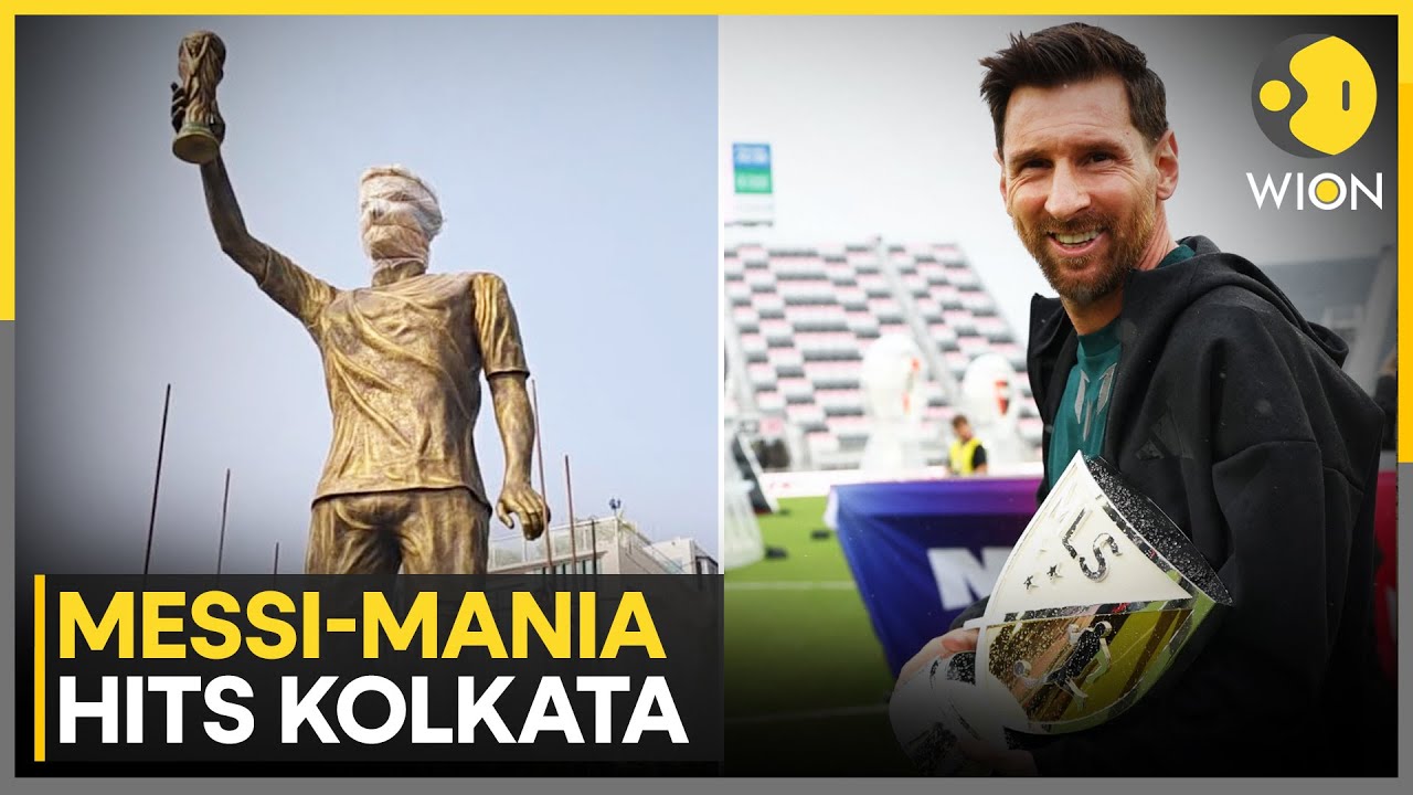Lionel Messi in India: Kolkata Decks Up to Welcome Messi, 70-ft Statue to Be Unveiled | WION Sports