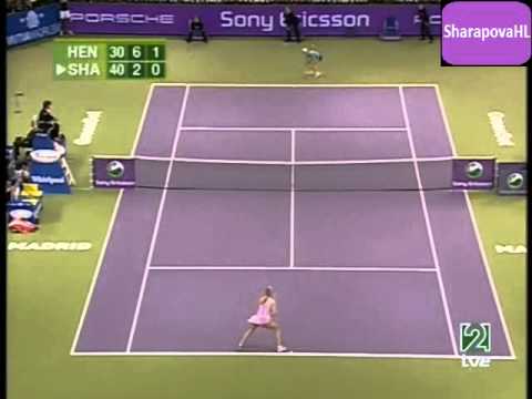 Justine Henin Vs Maria Sharapova YEC Madrid 2006 Highlights