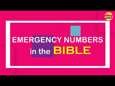 Bible Emergency Numbers Printable