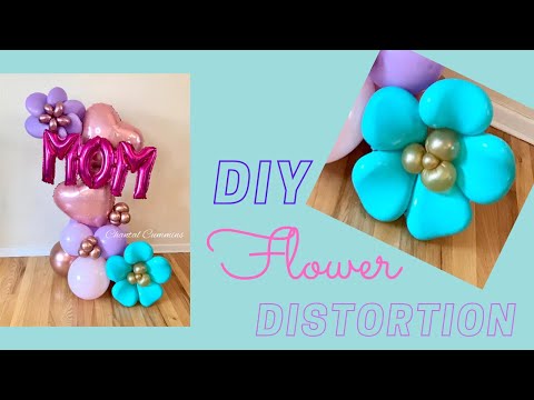 Distorsión de flores DIY | Flor de distorsión | Flor de globo