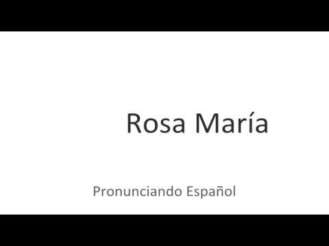 How to pronounce "Rosa" in Spanish