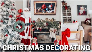 CHRISTMAS DECORATE WITH ME 2025 | RALPH LAUREN CHRISTMAS DECORATING IDEAS | LIVING ROOM DECOR