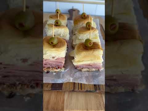Mini Muffuletta Sliders with Homemade Olive Salad Spread