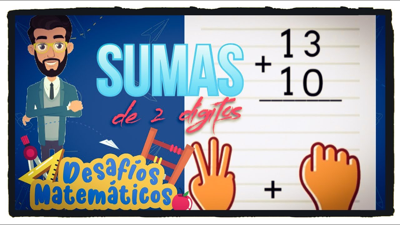 Sumas de dos dígitos para niños