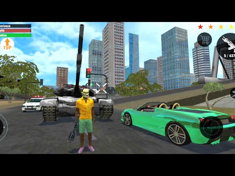 Real Gangster Crime | Destroy 20 Police Robot & Police Tank - New Version Best Android GamePlay HD