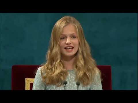 First speech of Princess Leonor of Spain