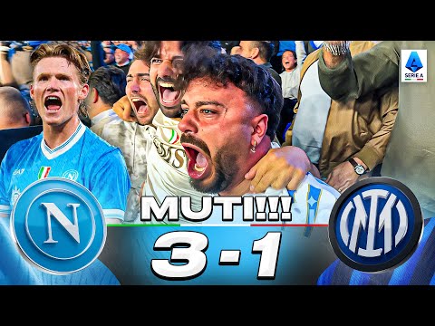 💙🤫 MUTI!!! NAPLES 3-1 INTER | LIVE NAPLES REACTION AT MARADONA HD