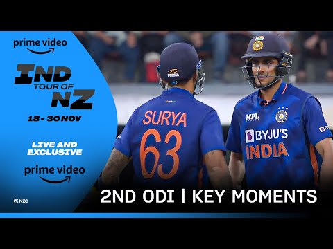 IND tour of NZ 2022 2nd ODI: Key moments