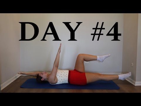 Day #4 Pilates Beginner 30 Day Workout Challenge At Home No Equipment