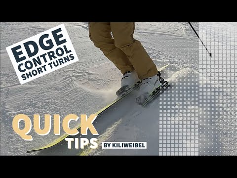 Q U I C K T I P S // how to ski / short turn edge control